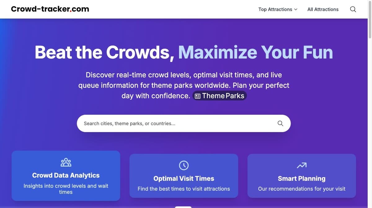 crowd-tracker.com — live site